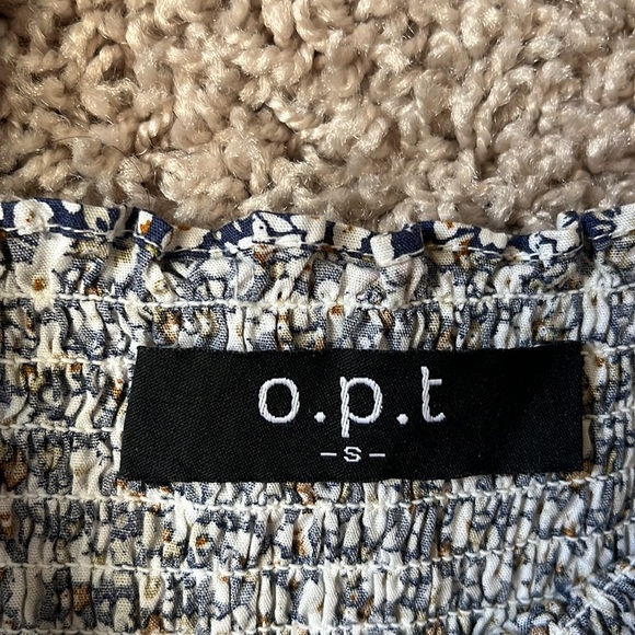 O.P.T. Cara Smock Tiered Floral Dress, Size Small - Picture 8 of 9